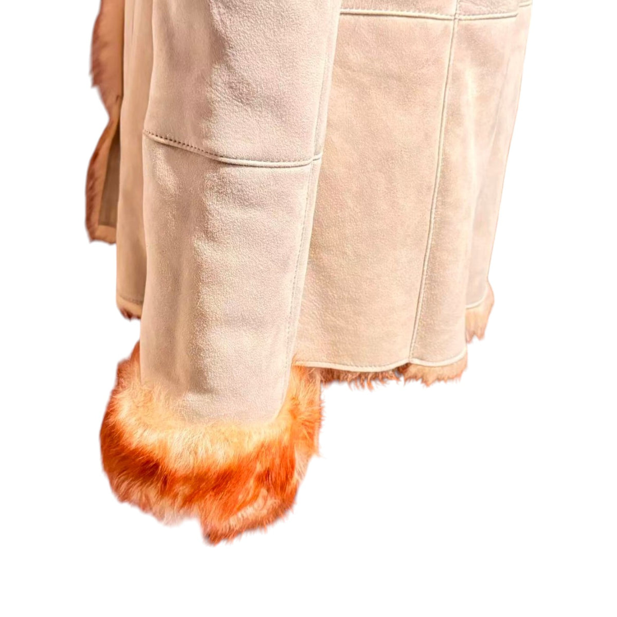 FIRST AVENUE SHEEPSKIN COAT RED FOX FUR COLLAR SIZE M FROM JAPAN - 7