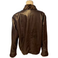 BALMAIN PARIS VINTAGE REAL SHEEPSKIN LEATHER JACKET COAT LEOPARD FUR TRIM SIZE 9 M FROM JAPAN - image 1