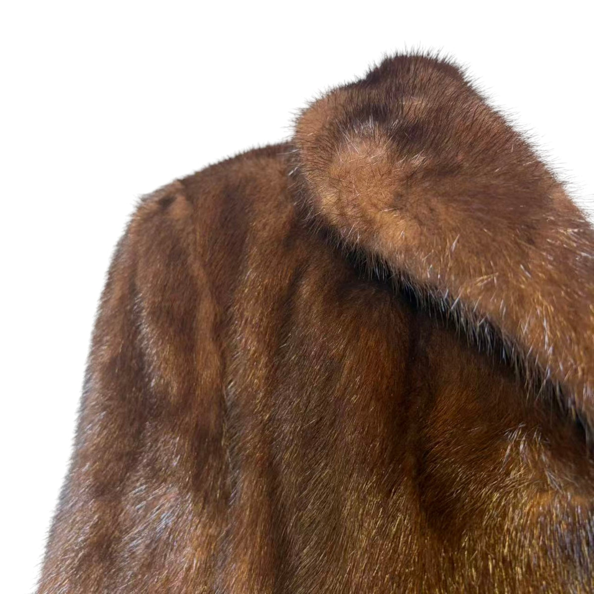 SAGA MINK GOLD LABEL REAL FUR SHORT COAT JACKET HONEY BROWN MINT W/ TAGS