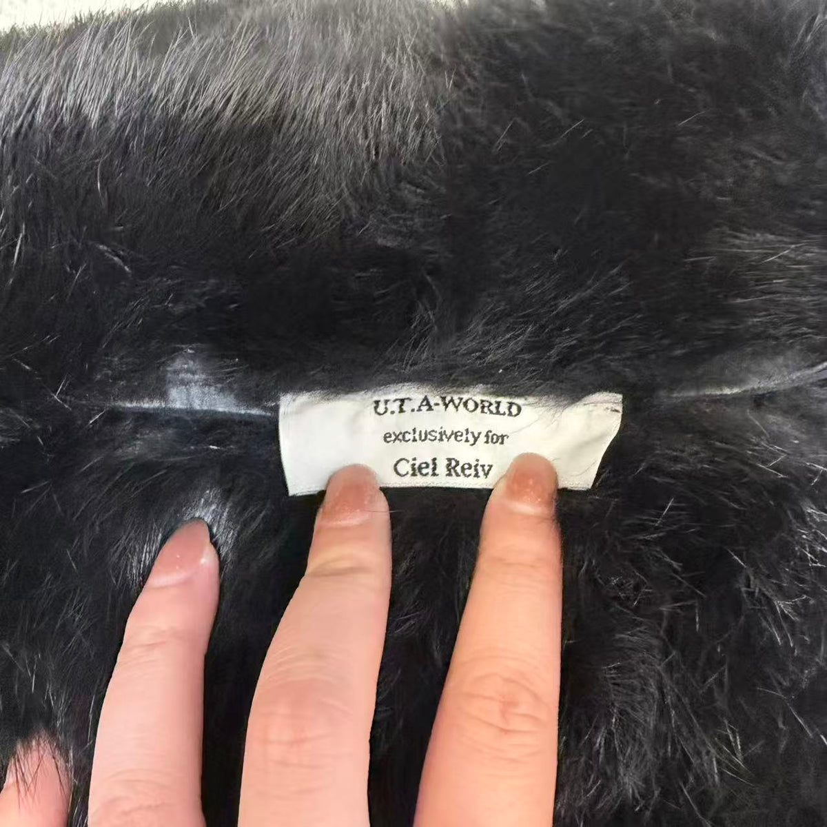 SHEEPSKIN SHEARLING REAL FUR JACKET SHORT COAT BLACK LIGHTWEIGHT ELEGANT