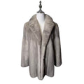 SAPPHIRE MINK REAL FUR COAT JACKET GREY SIZE M FROM JAPAN