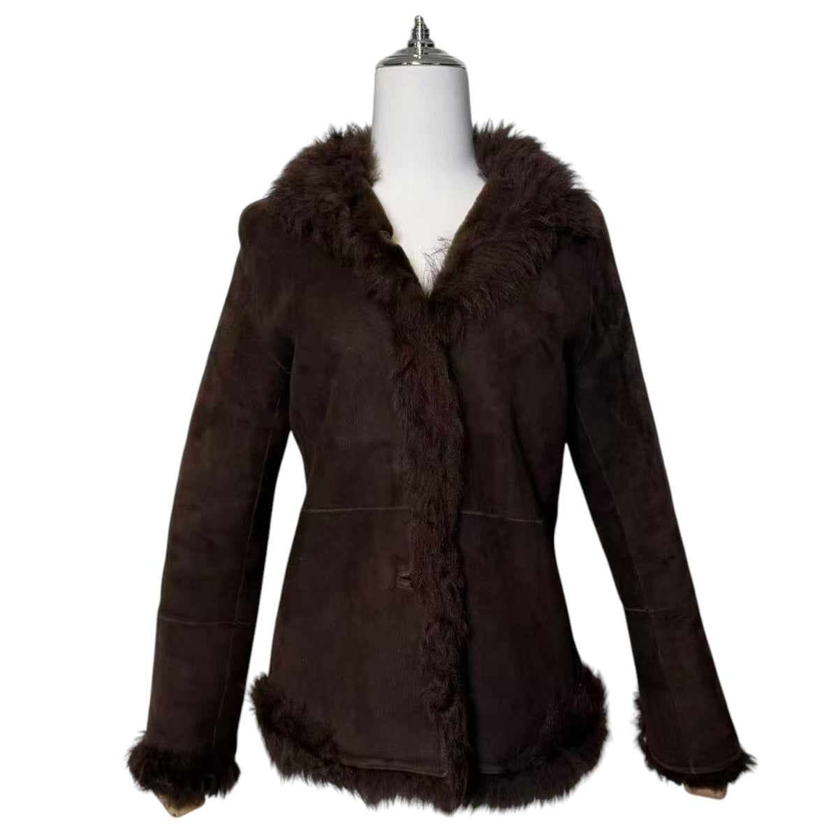 FRAMEWORK BROWN SHEARLING MOUTON FUR SHEEPSKIN LEATHER COAT JACKET FROM JAPAN image 1