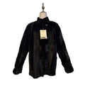 26-016 Rare Vintage Sheepskin Real Fur Coat Women's Jacket Size L Japan