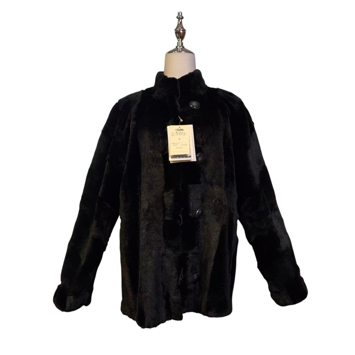 26-016 Rare Vintage Sheepskin Real Fur Coat Women's Jacket Size L Japan