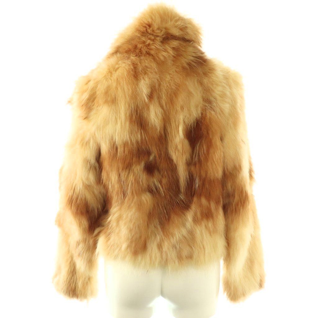 DEAR PRINCESS REAL RACCOON FUR COAT JACKET FULLY LINED BEIGE FROM JAPAN