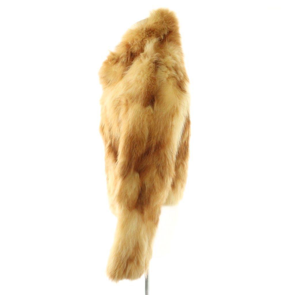 DEAR PRINCESS REAL RACCOON FUR COAT JACKET FULLY LINED BEIGE FROM JAPAN