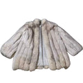 EMBA FOX REAL FUR COAT JACKET ELEGANT WARM SIZE M FINLAND