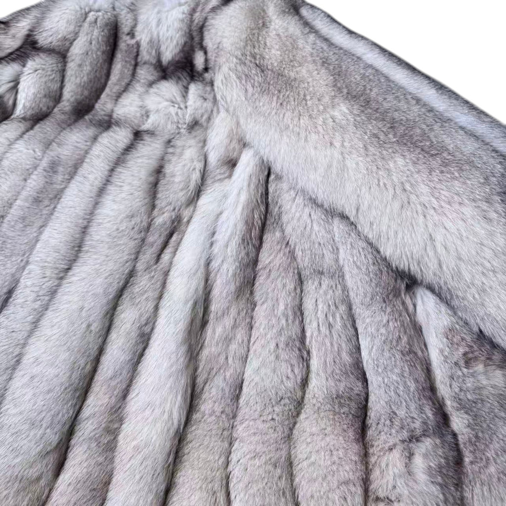 EMBA FOX REAL FUR COAT JACKET ELEGANT WARM SIZE M FINLAND