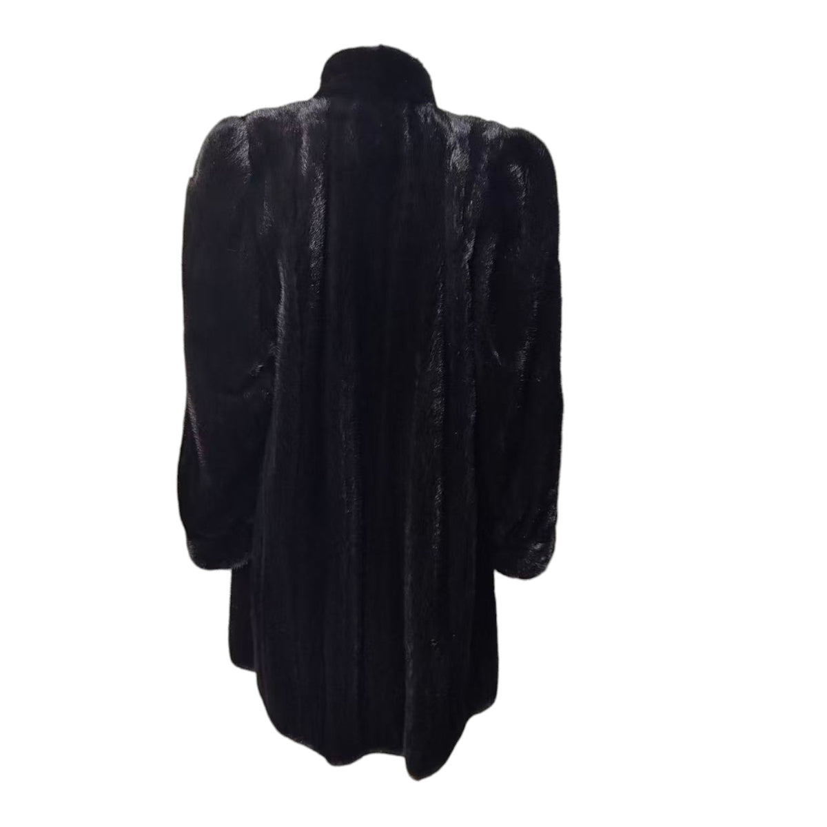 SAGA MINK ROYAL REAL FUR COAT JACKET LONG BLACK WITH TAGS FROM JAPAN