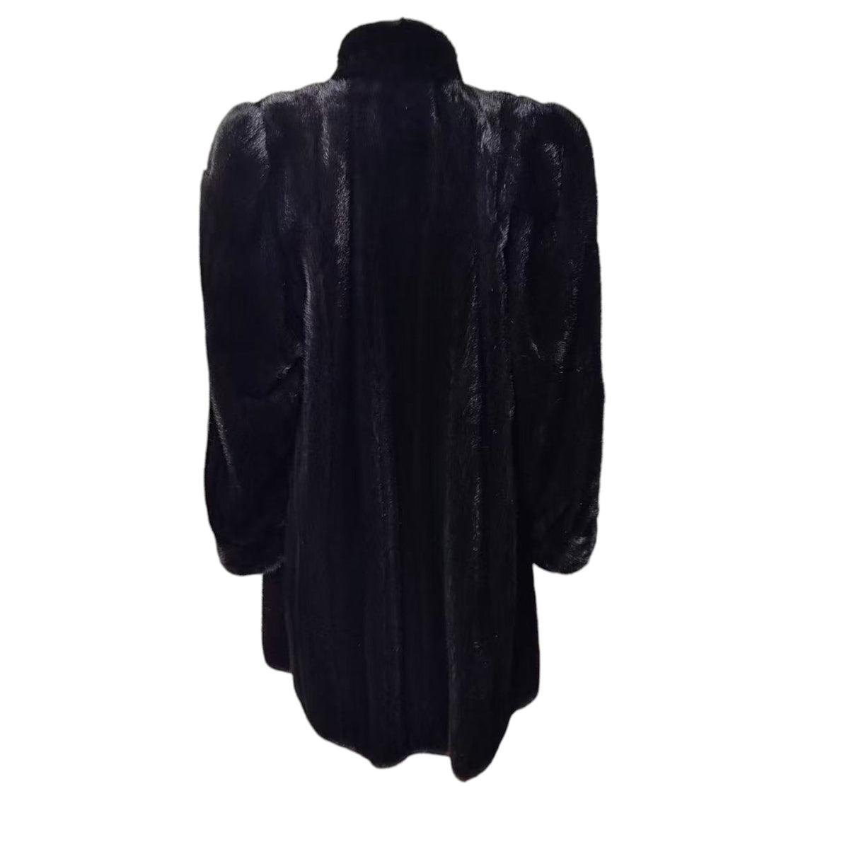 SAGA MINK ROYAL REAL FUR COAT JACKET LONG BLACK WITH TAGS FROM JAPAN