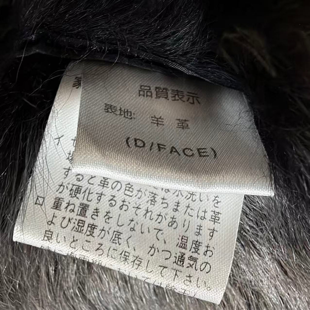 REAL SHEEPSKIN SHEARLING LONG COAT DOUBLE FACE BLACK MOUTON KOREA