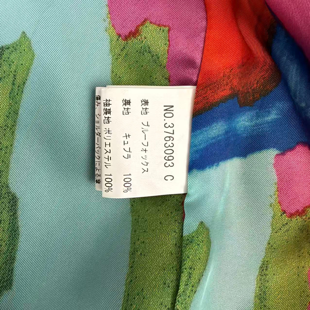 SOV. BLUE FOX REAL FUR COAT LUXURY PURPLE VIBRANT VOLUMINOUS M/L JAPAN - 26-305 image 18