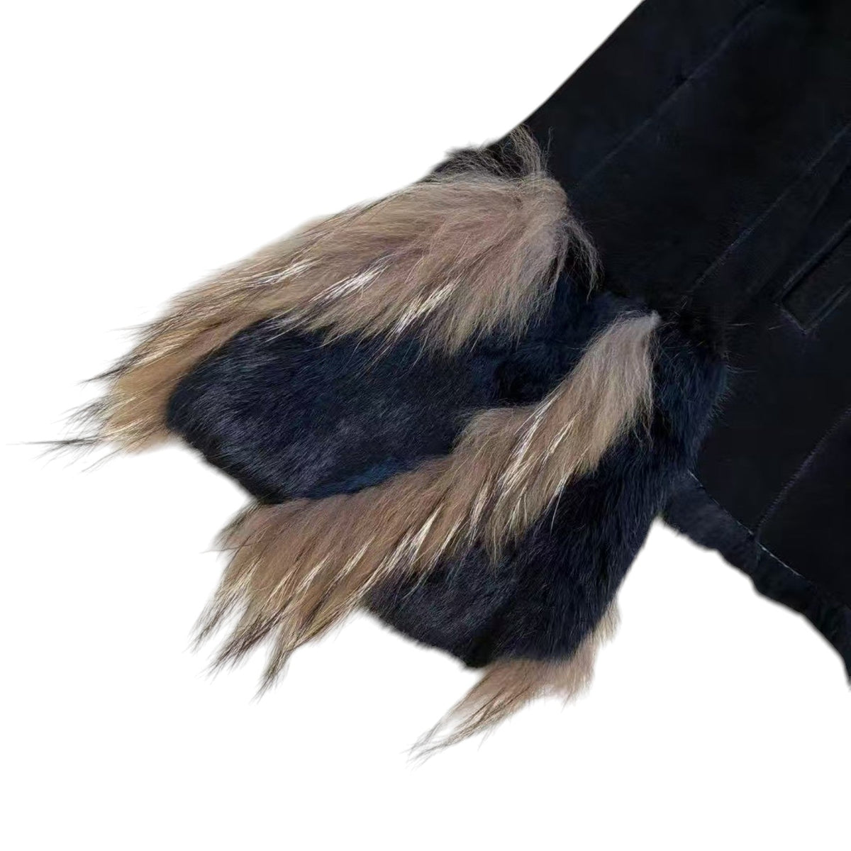 VIVAYOU Y2K REAL FUR SHEARLING JACKET COAT BLACK SIZE M FROM JAPAN image 8