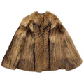 CIZENNE REAL FUR COAT JACKET 2WAY 9 M BROWN FROM JAPAN