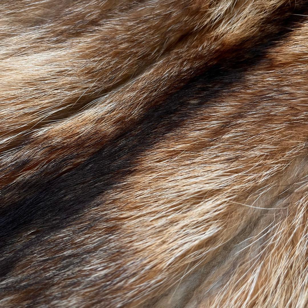 CIZENNE REAL FUR COAT JACKET 2WAY 9 M BROWN FROM JAPAN
