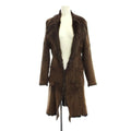STEFANEL SHEARLING MOUTON FUR COAT JACKET BROWN SIZE IT36 XS JAPAN - image 1