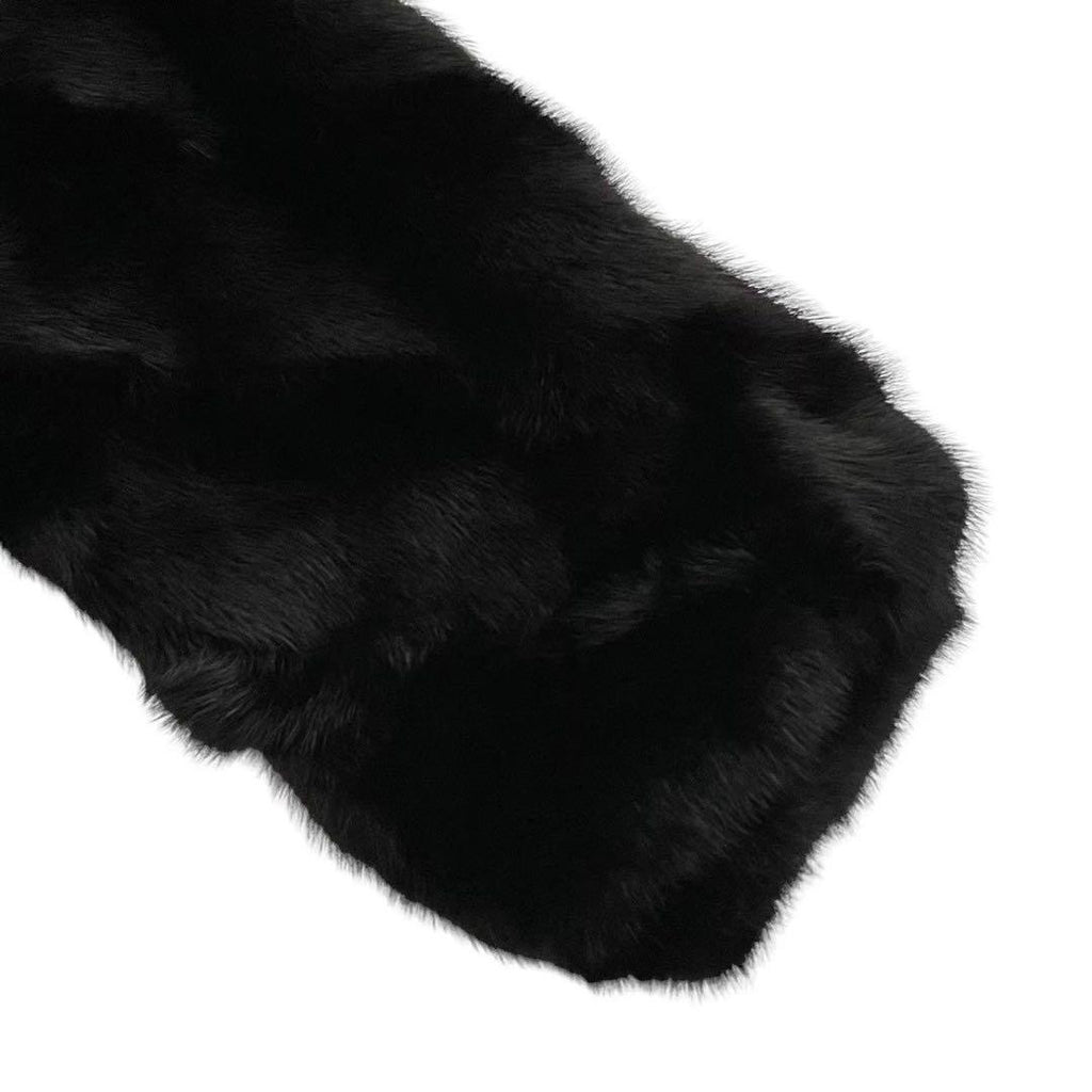 ELEGANCE L FUR REAL MINK FUR COAT JACKET BLACK FREE SIZE JAPAN - image 6