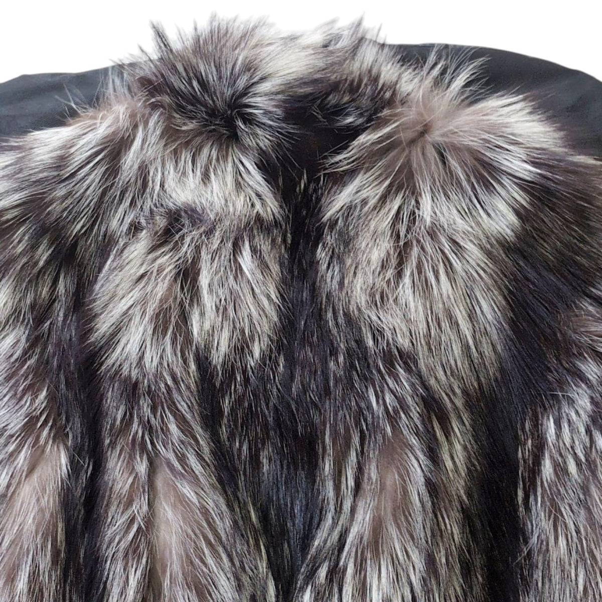 SAGA FOX ROYAL GOLD LABEL REAL SILVER FOX FUR COAT JACKET SIZE 13 XL JAPAN - image 10