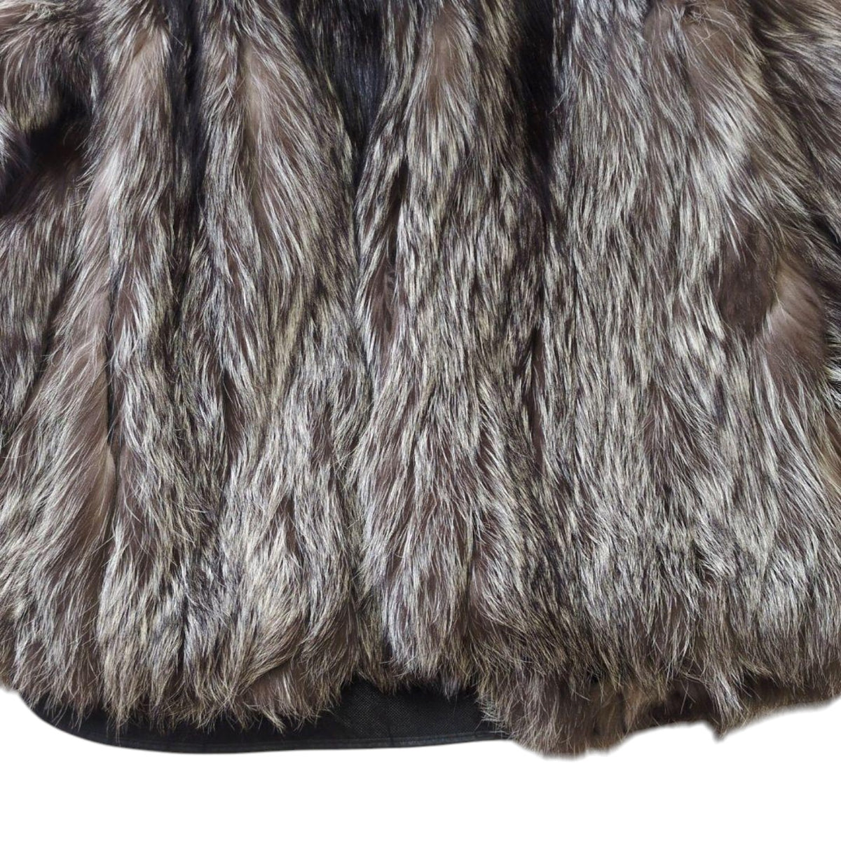 SAGA FOX ROYAL GOLD LABEL REAL SILVER FOX FUR COAT JACKET SIZE 13 XL JAPAN - image 11