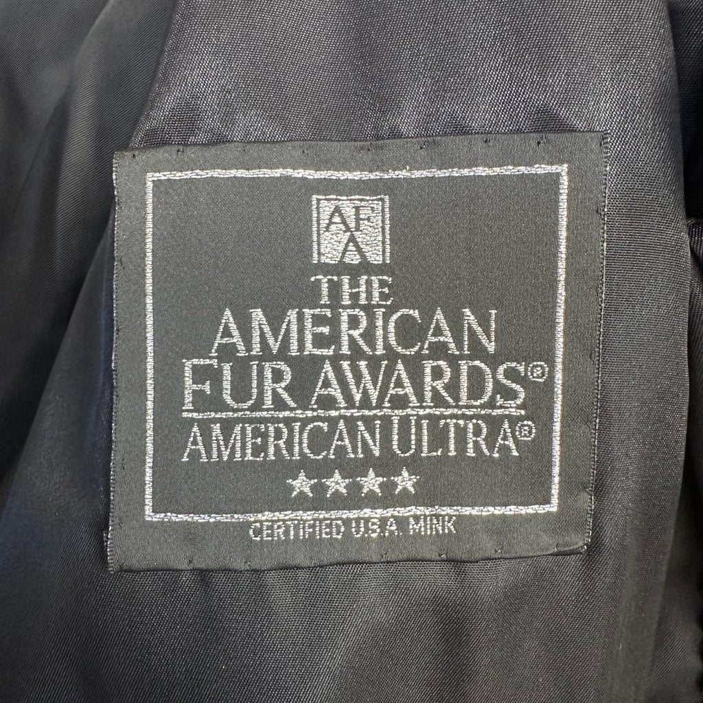 AMERICAN FUR AWARDS 4 STAR SHEARED MINK FUR LONG COAT JACKET BROWN L - image 8