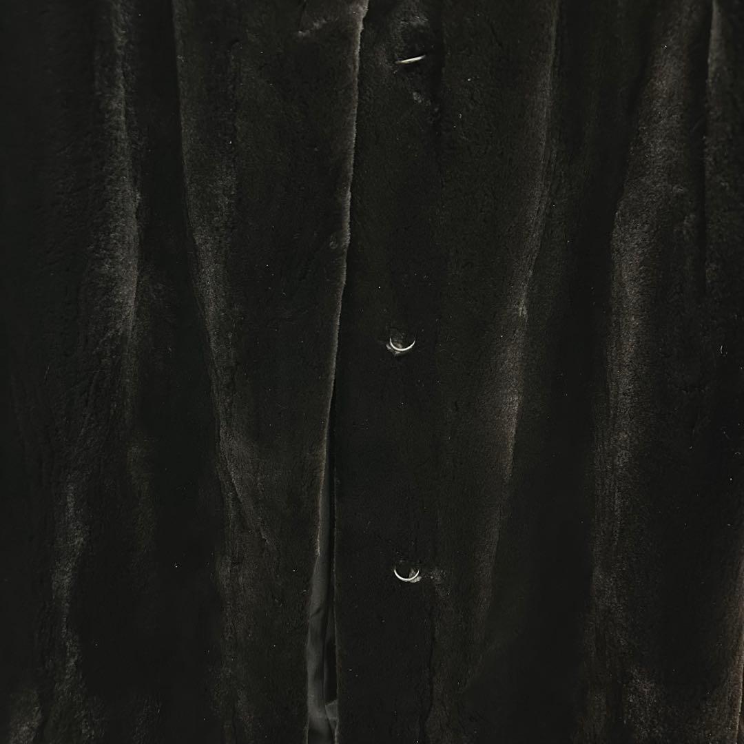 AMERICAN FUR AWARDS 4 STAR SHEARED MINK FUR LONG COAT JACKET BROWN L - image 11