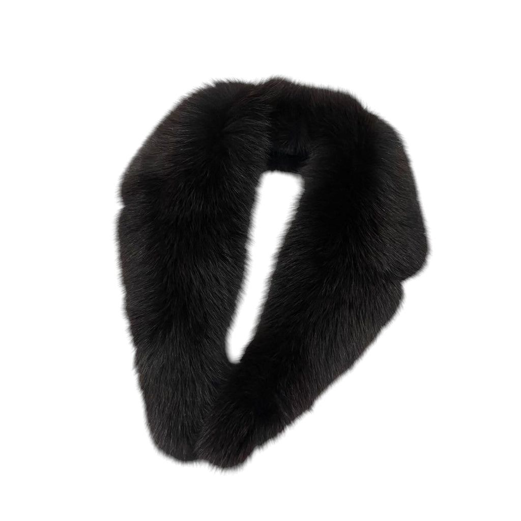 REAL SHEEPSKIN LEATHER JACKET DETACHABLE FOX FUR COLLAR NAVY SIZE 44 XL - image 9