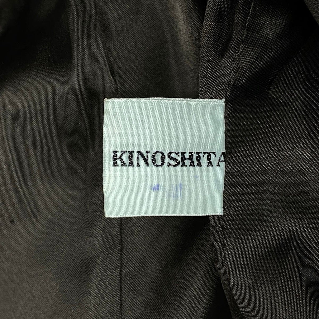 KINOSHITA REAL RACCOON FUR PATCHWORK COAT JACKET BROWN SIZE L JAPAN - image 7