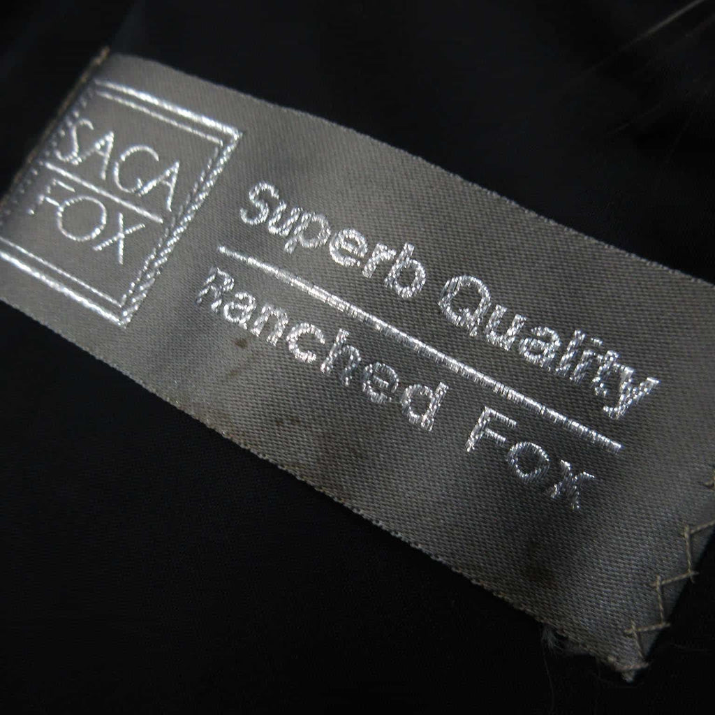 SAGA FOX REAL SILVER FOX FUR COAT JACKET VOLUMINOUS FREE SIZE FROM JAPAN - image 4
