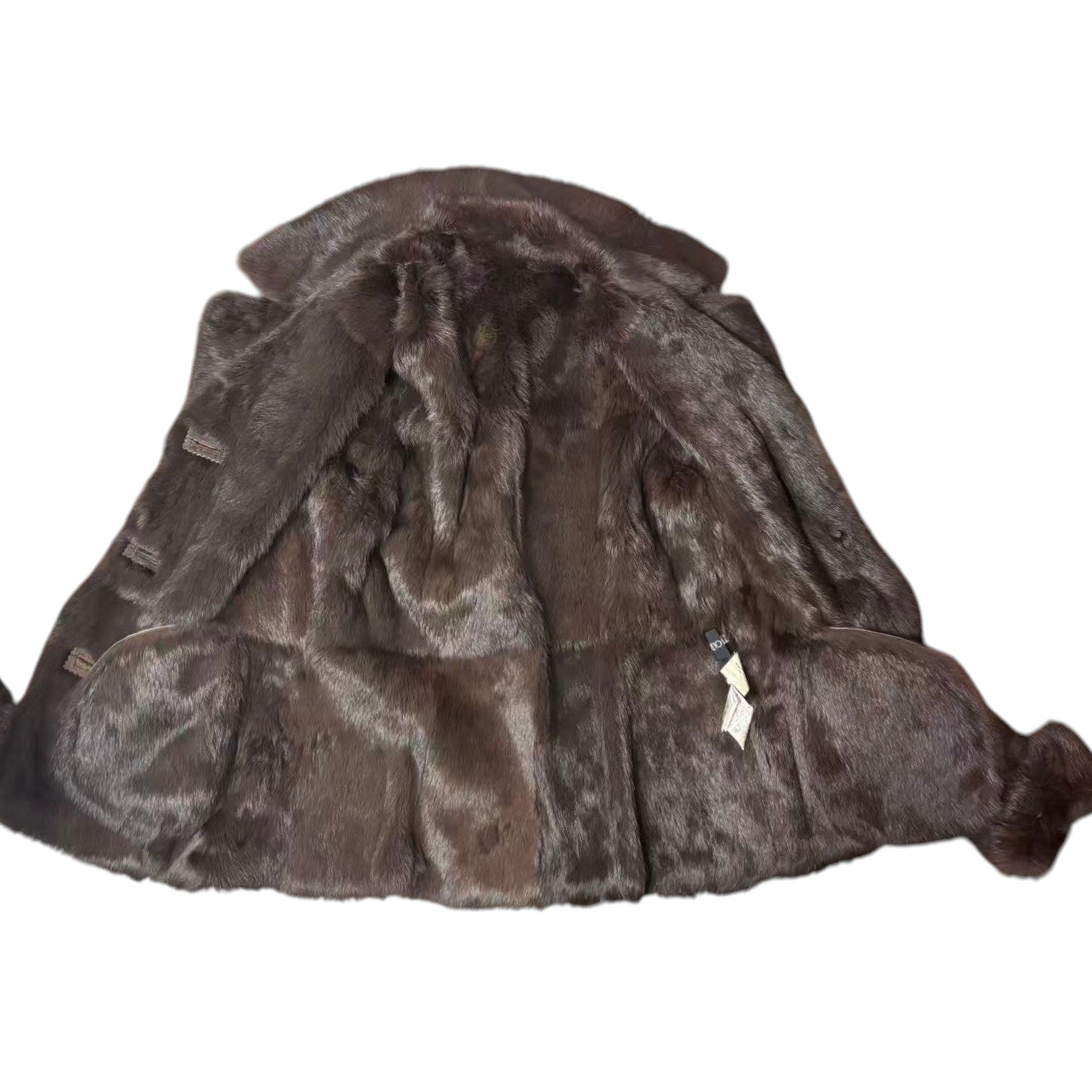 Vintage BALLEZZA sheepskin jacket with fur collar - view 8