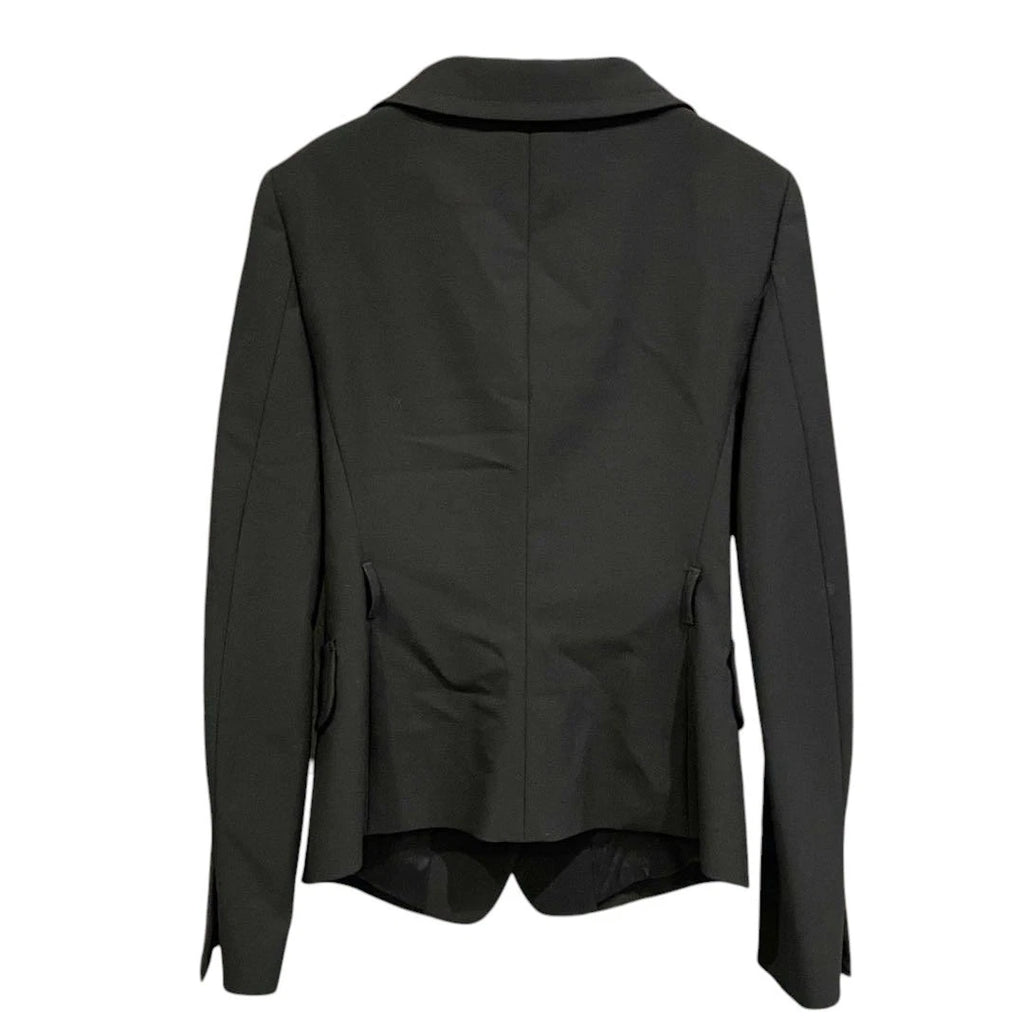 PRADA BLAZER JACKET BLACK VISCOSE SIZE IT 40